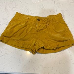 Forever 21 mustard, yellow shorts